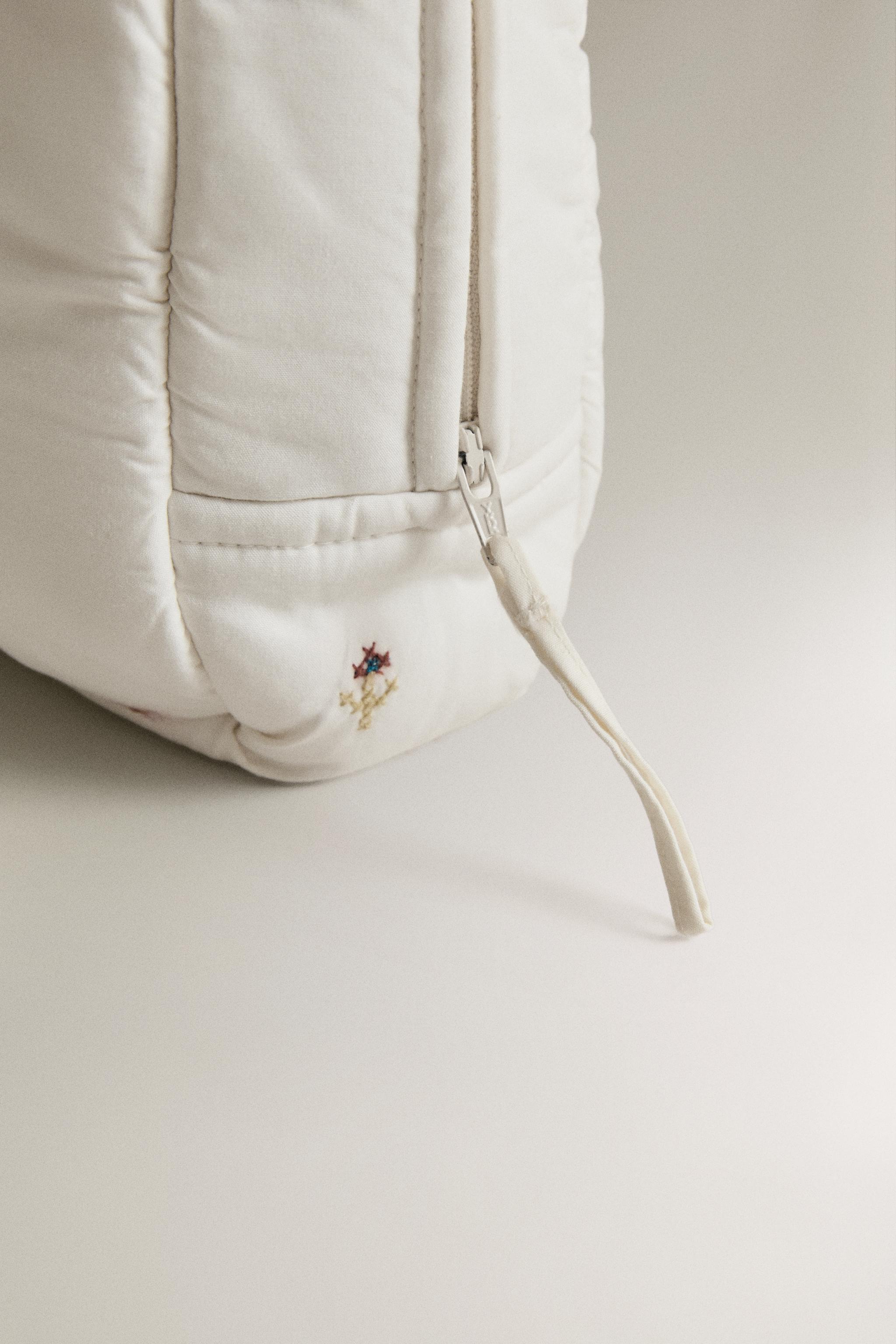 KIDS' COTTON BUNNY MAKEUP BAG